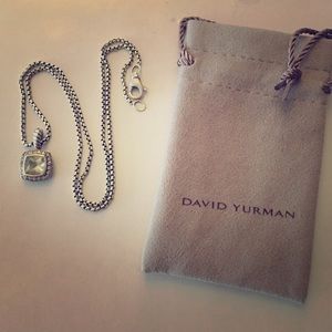 David Yurman petite Albion pendant. Prasiolite