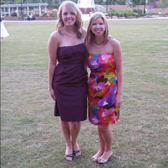 Fun Multi-colored Strapless Dress - Picture 2 of 3