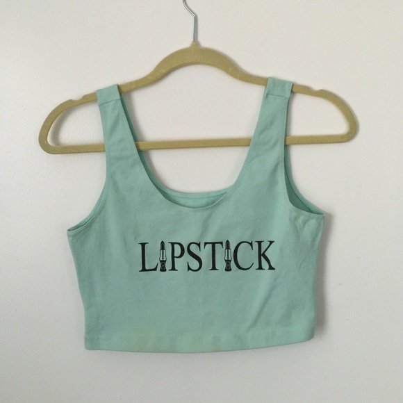 Time LA Lipstick Crop Top