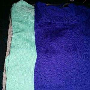 XXS J Crew Tippi Sweaters Navy Purple Aqua