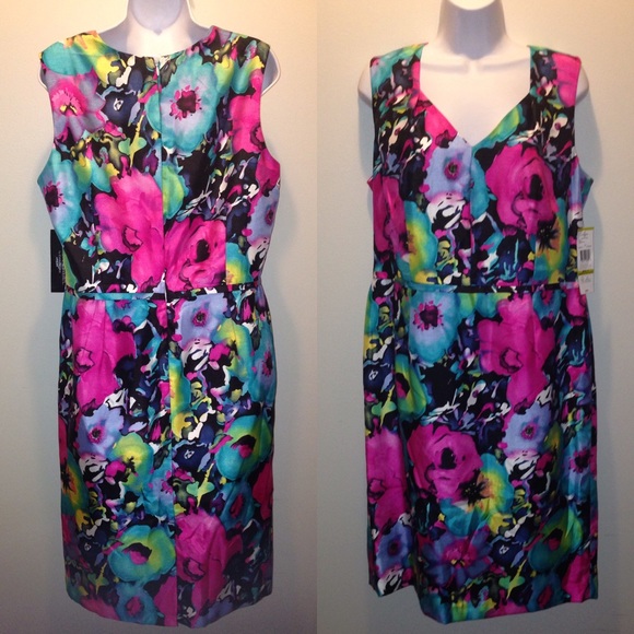 💔Sold! Price Black Label Evan Picone Sheath Dress - Picture 2 of 4