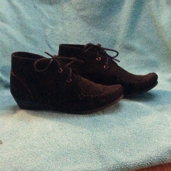 Minnetonka Wedge Booties