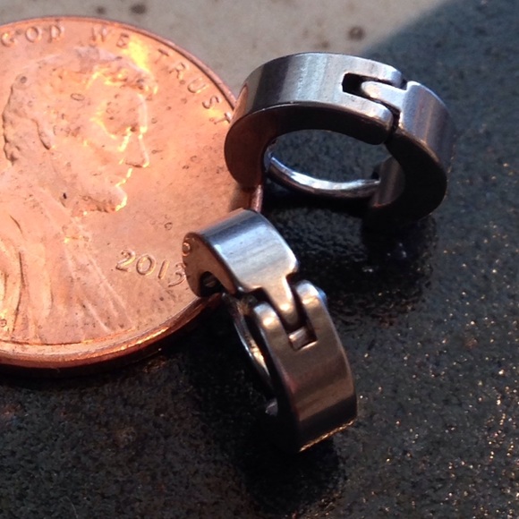 Tiny Stainless Steel hoops