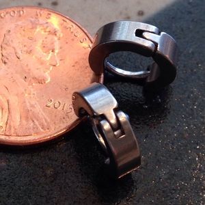 Tiny Stainless Steel hoops