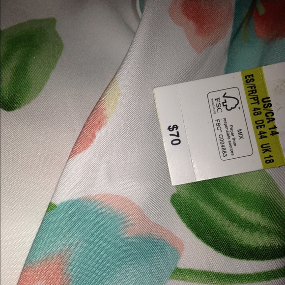 Alyx Floral Sheath Dress Plus Size 14W - Picture 3 of 3