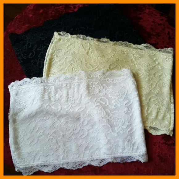 Ivory Lace Bandeau - Picture 3 of 3