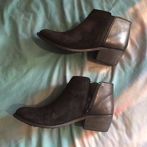 DUNE LONDON leather and suede booties