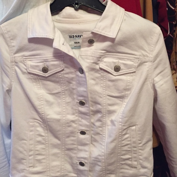 Old Navy white denim jacket!