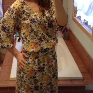 Q Mack Retro Floral dress. Small