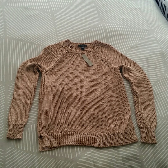 Brand new with tag Jcrew shimmer sweater in rose - Picture 1 of 4