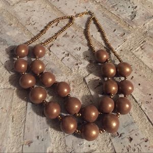 17"-20" Antique Bronze Beaded Necklace