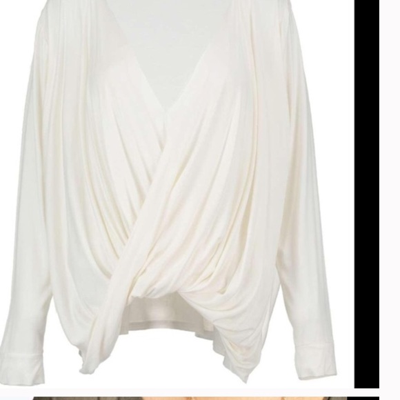 💙Super Soft Ivory Crossover Viscose Top💙 - Picture 3 of 4