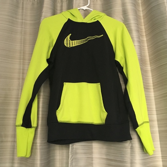 Nike Neon Green Therma Fit Hoodie