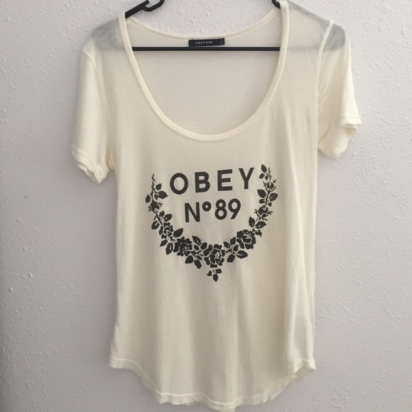 Obey White/Cream T-Shirt