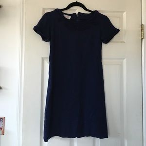 Vintage Navy Wool Dress