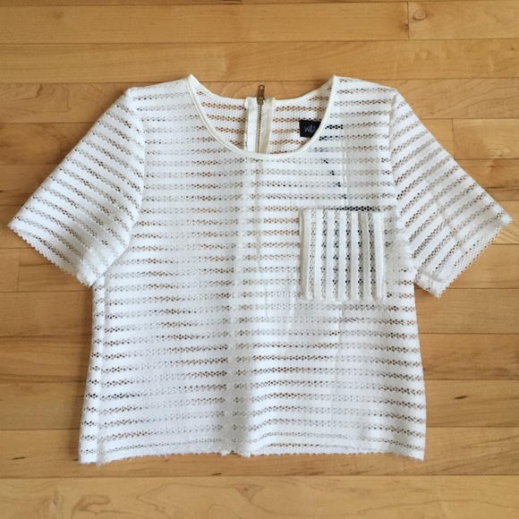 White See-thru Crop Top