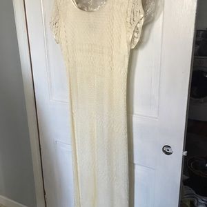 Lace overlay dress