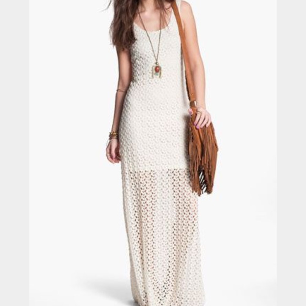 Mimi Chica crochet maxi dress