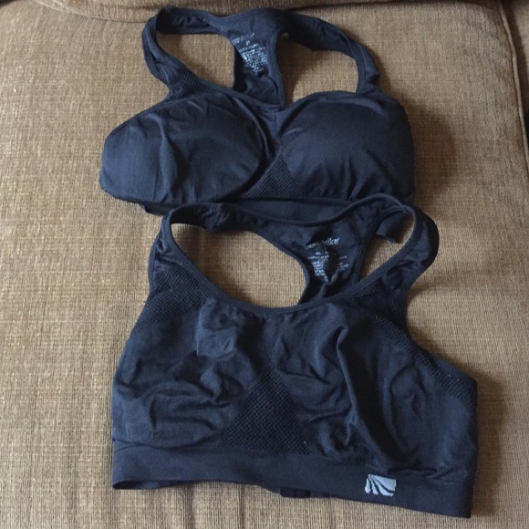 Two black Marika sports bras Size Medium
