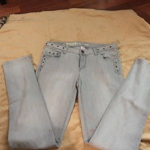 Faded grey skinny pant