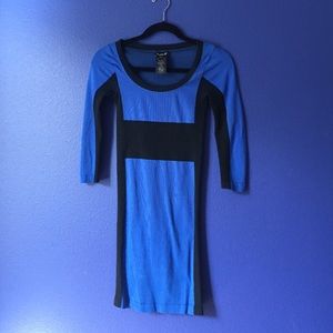 Bebe colorblock body con dress