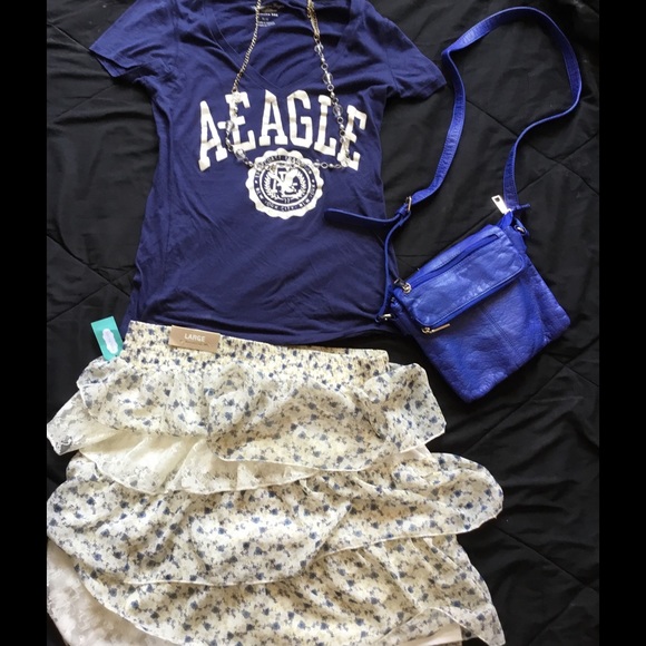 Brand New Maurices Ruffled Floral Skirt Size Large