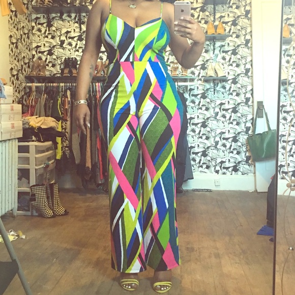 One piece Multi-Color Romper!!! - Picture 1 of 4