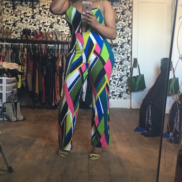 One piece Multi-Color Romper!!! - Picture 3 of 4