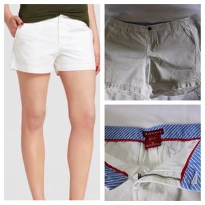 3" White Merona Chino Shorts