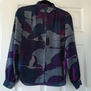 Vintage Patterned Button Up