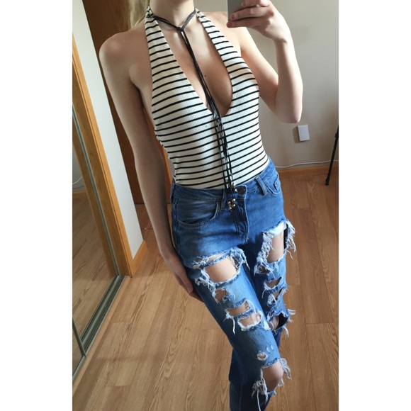 Festival Open Back Chocker Bodysuit - Picture 4 of 4