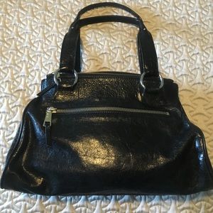 HOBO International Black Distressed Leather Bag