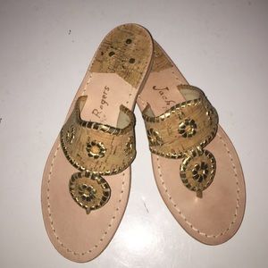 JACK ROGERS, NAPA VALLEY CORK WHIPSTITCH SANDAL