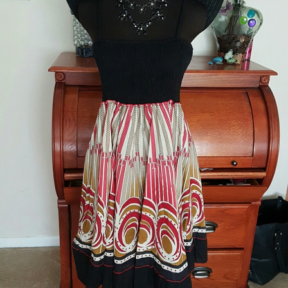 BOLD PRINTED SPRING/SUMMER DRESS