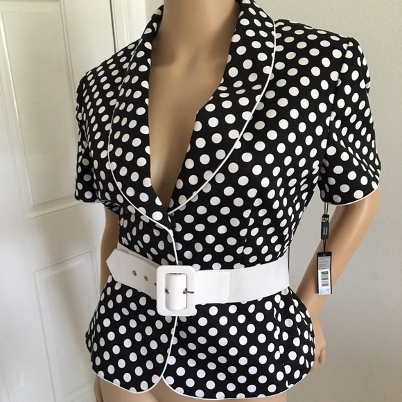 Black White Polka Dot Jacket