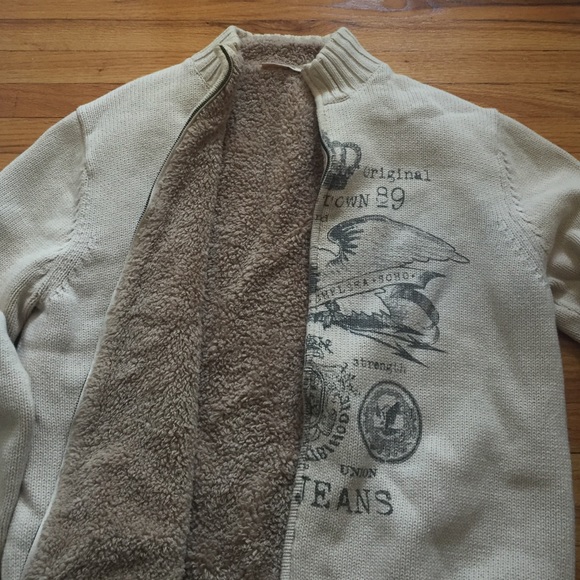 DKNY sweater with wool lining