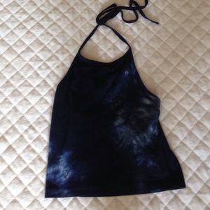 Brandy Melville tie dye halter crop top