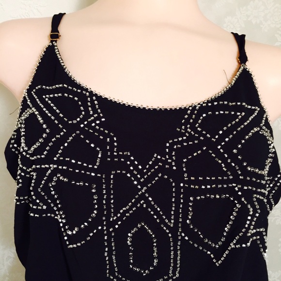 long black dress with beadwork FINAL CLEARANCE - Picture 3 of 4