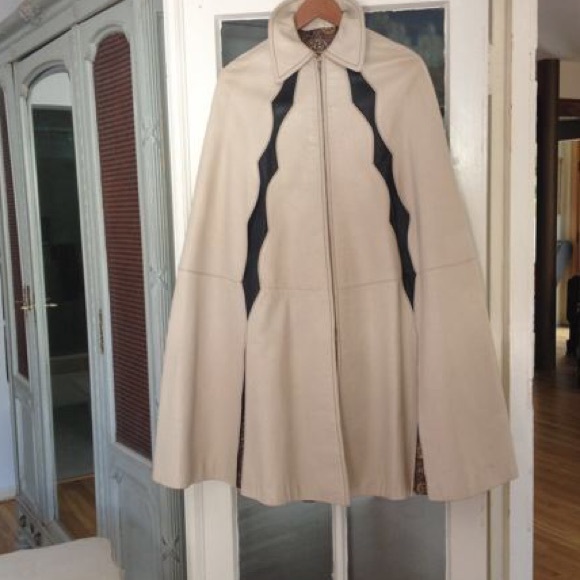 Vintage Leather Cape