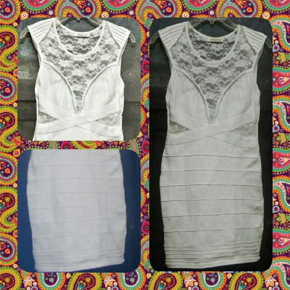 SEXY STRETCH BANDAGE MINI DRESS - Picture 2 of 3