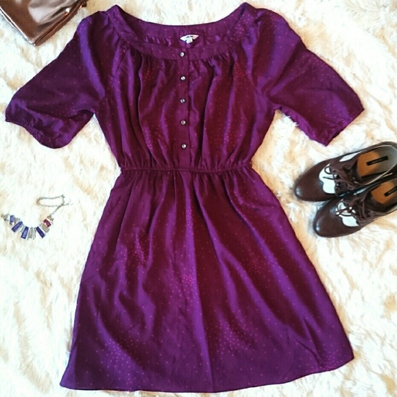🎉 SOLD 🎉 PURPLE DOTTED DRESS