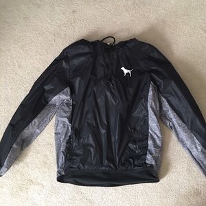 PINK half Zip Raincoat