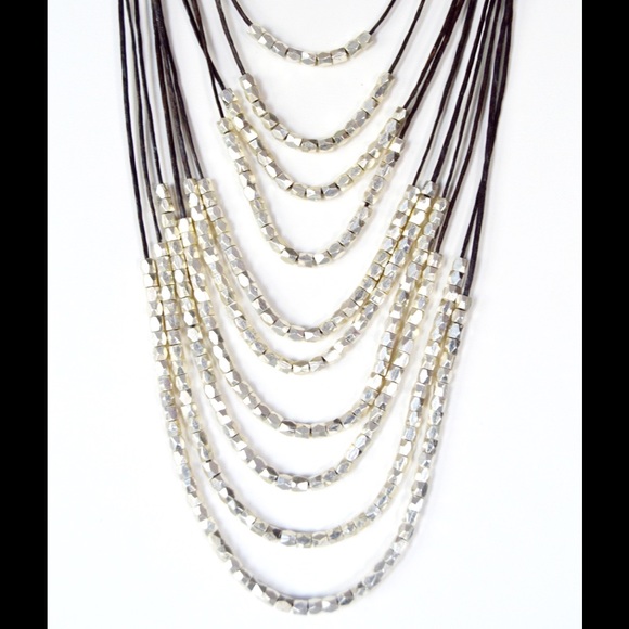 Chocolate/Silver Necklace