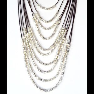 Chocolate/Silver Necklace