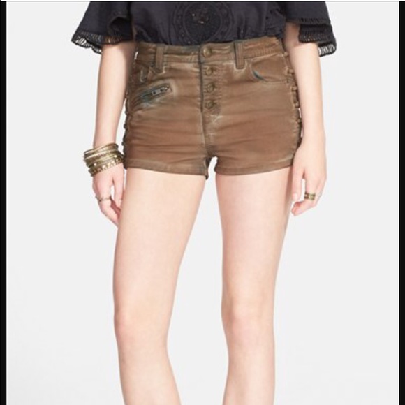 Free people lace up shorts