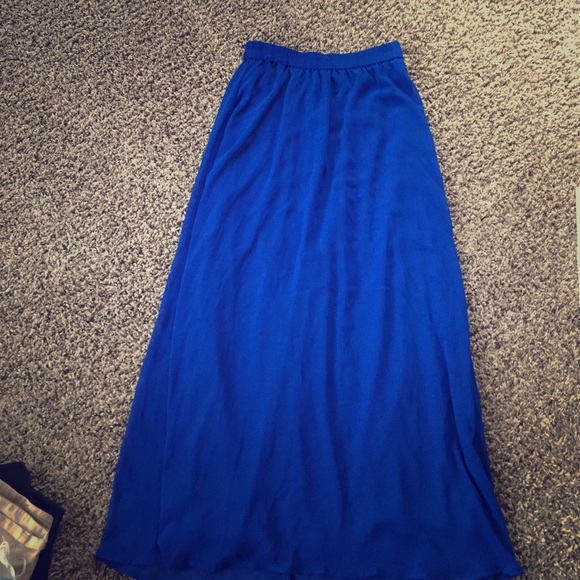 Old navy blue sheer skirt