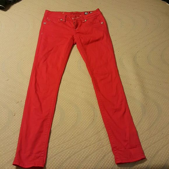 Red Miss Me Skinny Jeans