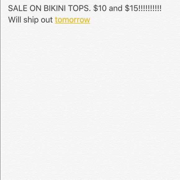 Bikini tops