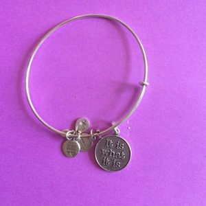 Alex and Ani "It is what it is" Silver Bangle.