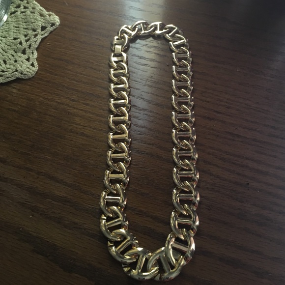 Gold colored necklace